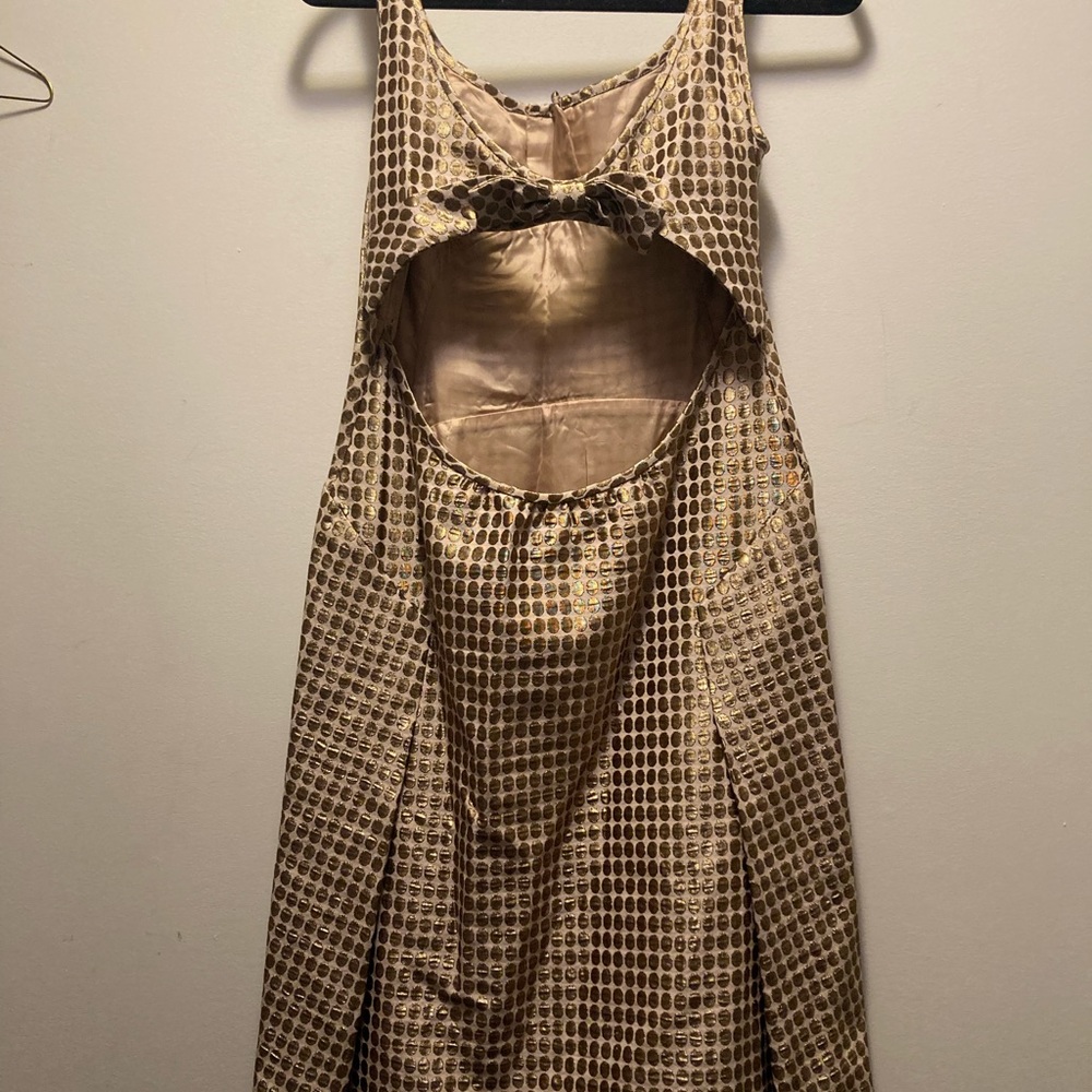 Moschino dress.  Amazing design. Partial open back with bow.